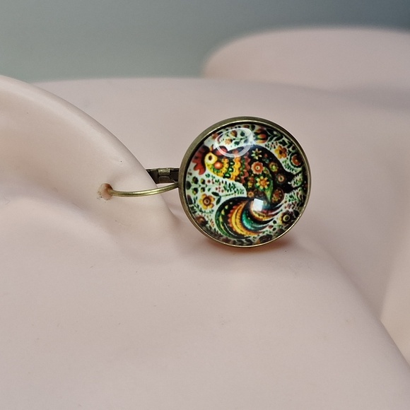 Colorful Rooster Earrings - Picture 6 of 6